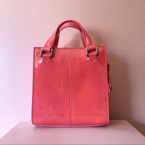 GAYA Coral Patent Crossbody Bag - Picture 3 of 3